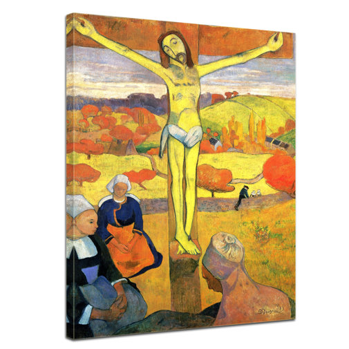 East Urban Home Gerahmtes Leinwandbild „Alte Meister Der gelbe Christus